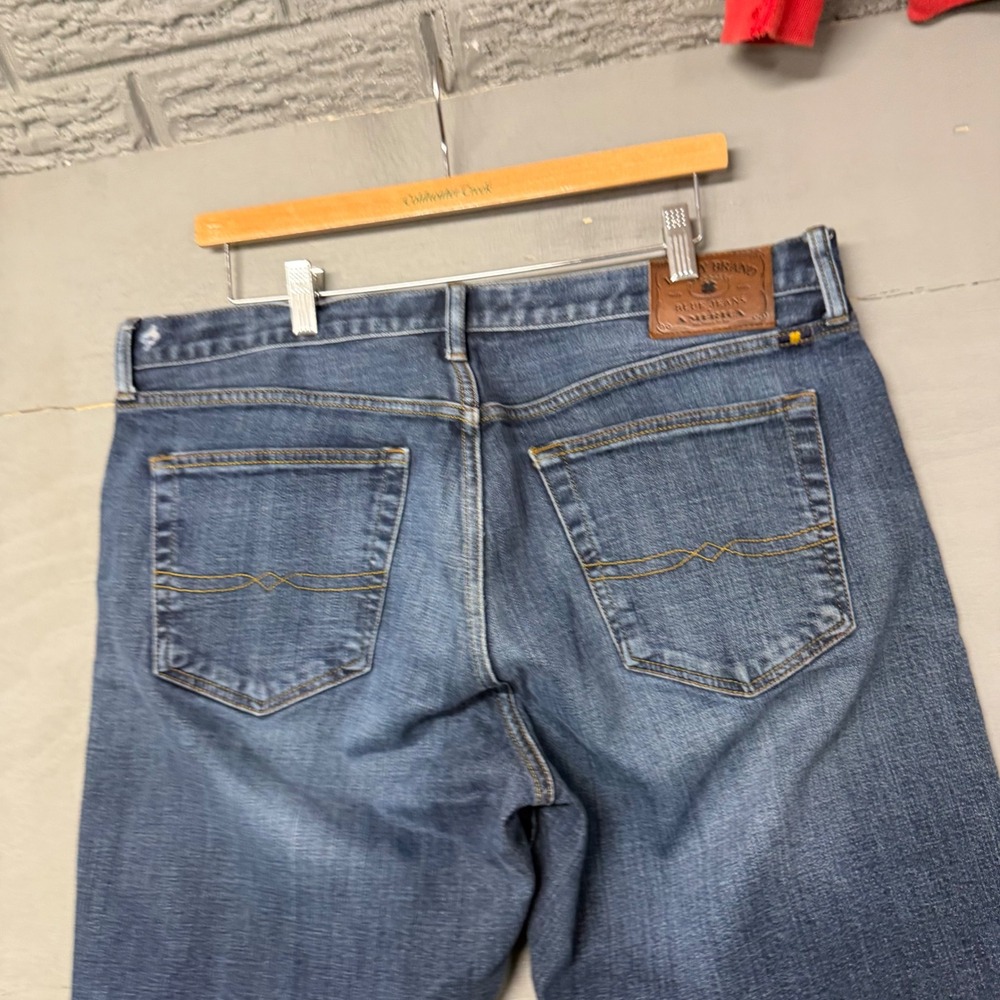 Lucky Brand 181 Relaxed Straight Mens Medium Wash Blue Denim Jeans 36x32